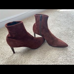 Suede booties